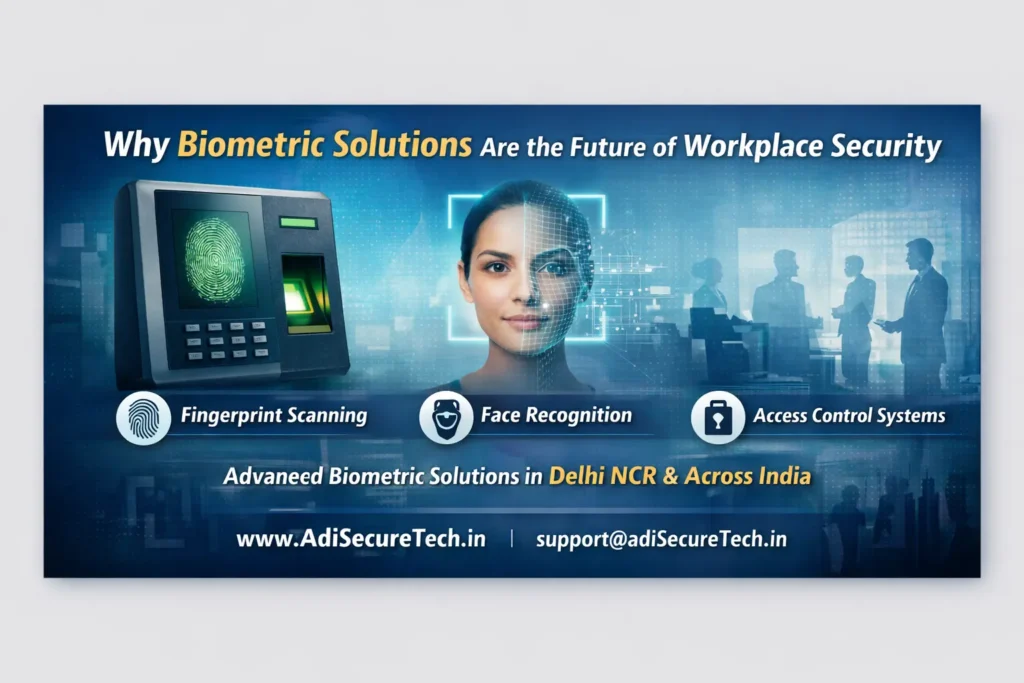 Biometric attendance system installation in Delhi NCR by AdiSecureTech